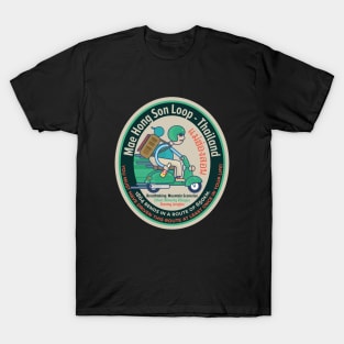 Mae Hong Son Loop - Scooter Trip - Backpacker Badge Thailand T-Shirt